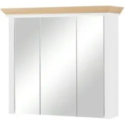 Höffner Spiegelschrank  Varese ¦ weiß ¦ Maße (cm): B: 83 H: 75 T: 25.0
