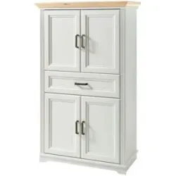 Höffner Badschrank  Varese ¦ weiß ¦ Maße (cm): B: 83 H: 138 T: 43.0