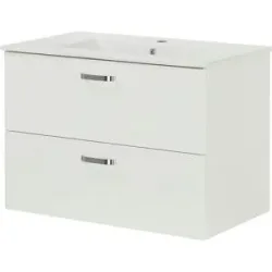 Höffner Waschtischunterschrank  Bodensee ¦ weiß ¦ Maße (cm): B: 80 H: 55 T: 45.0