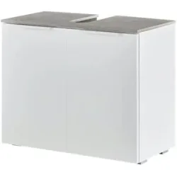 Höffner Waschbeckenunterschrank  Gardasee ¦ weiß ¦ Maße (cm): B: 70 H: 58,1 T: 35.0