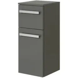calmoquick Bad Hängeschrank  Verler See ¦ grau ¦ Maße (cm): B: 30 H: 73 T: 33.0