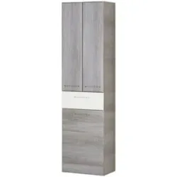 smart Hochschrank  Onda ¦ grau ¦ Maße (cm): B: 50 H: 185,5 T: 33.0