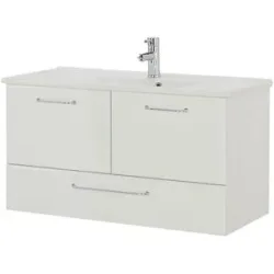 smart Waschtischunterschrank  Onda ¦ weiß ¦ Maße (cm): B: 96 H: 51 T: 44.0