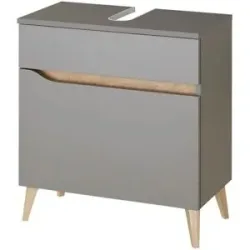 calmo2go Waschbeckenunterschrank  Averner See ¦ grau ¦ Maße (cm): B: 60 H: 53 T: