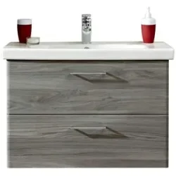 Höffner Waschtisch mit Unterschrank  Dabeler See ¦ holzfarben ¦ Maße (cm): B: 82 H: 57