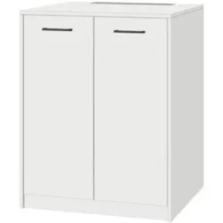 Höffner Unterschrank  Nebelsee ¦ weiß ¦ Maße (cm): B: 75 H: 92,5 T: 68.0