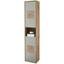 Höffner Hochschrank  Gremminer See ¦ holzfarben ¦ Maße (cm): B: 40 H: 190 T: 30.0