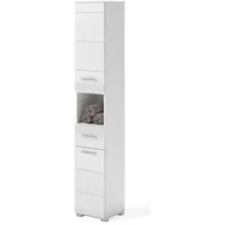 Höffner Hochschrank  Lütauer See ¦ weiß ¦ Maße (cm): B: 30 H: 182 T: 31.0