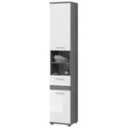 Höffner Hochschrank  Blankensee ¦ weiß ¦ Maße (cm): B: 35 H: 191