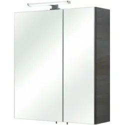 Höffner Spiegelschrank  Dreieckssee ¦ holzfarben ¦ Maße (cm): B: 60 H: 70