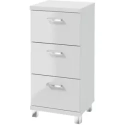 Höffner Unterschrank  Nehmitzsee ¦ weiß ¦ Maße (cm): B: 35 H: 74 T: 32.0