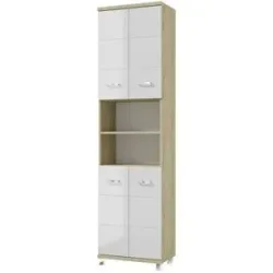 Höffner Hochschrank  Nehmitzsee ¦ holzfarben ¦ Maße (cm): B: 51 H: 192,5 T: 32.0