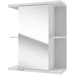 Höffner Spiegelschrank  Nehmitzsee ¦ weiß ¦ Maße (cm): B: 60 H: 72 T: 25.0