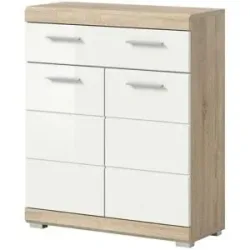 Höffner Unterschrank SCHLOONSEE  Breite 74cm  2 Tür  1 Schubkasten  2 Fächer  MDF-Front