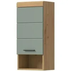 Höffner Hängeschrank SCHLOONSEE  Breite 37cm  1 Tür  1 offenes Fächer  1 Einlegeboden