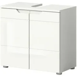 Höffner Waschbeckenunterschrank  Sorpsee ¦ weiß ¦ Maße (cm): B: 63 H: 59