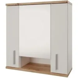 Höffner Spiegelschrank  Lauchsee ¦ weiß ¦ Maße (cm): B: 68,7 H: 72 T: 26.3