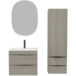 Höffner Hochschrank  Wendsee ¦ beige ¦ Maße (cm): B: 40 H: 138 T: 27.0