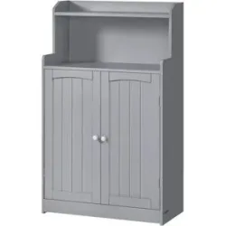 Höffner Midischrank   ¦ grau ¦ Maße (cm): B: 60 H: 100