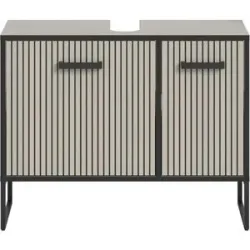 Höffner Waschbeckenunterschrank   ¦ creme ¦ Maße (cm): B: 80 H: 63