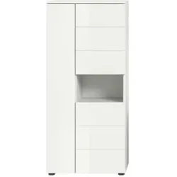 Höffner Standschrank   ¦ weiß ¦ Maße (cm): B: 60 H: 133