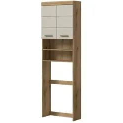 Höffner Waschmaschinenüberbau  Schloonsee ¦ holzfarben ¦ Maße (cm): B: 63 H: 191