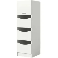 Höffner Wäscheschrank  Frillensee ¦ weiß ¦ Maße (cm): B: 60 H: 195