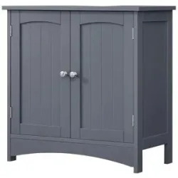 Höffner Bad-Unterschrank   ¦ grau ¦ Maße (cm): B: 60 H: 60