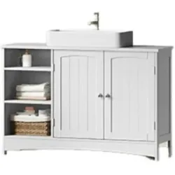 Höffner Waschbeckenunterschrank   ¦ weiß ¦ Maße (cm): B: 90 H: 60