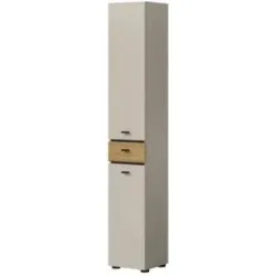 Höffner Hochschrank   ¦ beige ¦ Maße (cm): B: 32 H: 191