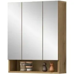 Höffner Spiegelschrank   ¦ holzfarben ¦ Maße (cm): B: 60 H: 74
