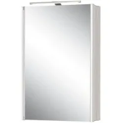 Höffner Spiegelschrank  Lippesee ¦ silber ¦ Maße (cm): B: 45 H: 71,5 T: 21.0