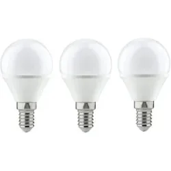 Höffner LED 3-er Pack  Tropfen E14 4W  250lm  2700K   ¦ weiß ¦ Maße (cm): H: 8  Ø: 4.5