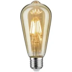 Höffner LED-Rustika E27/6W  500lm  1700K   ¦ gold ¦ Maße (cm): H: 14,5  Ø: 6.4