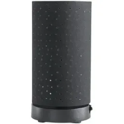 Höffner Akku LED-Tischleuchte schwarz   ¦ silber ¦ Maße (cm): H: 24,5  Ø: 12.5