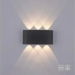 Paul Neuhaus Wandleuchte   ¦ grau ¦ Maße (cm): B: 4 H: 8 T: 17.0
