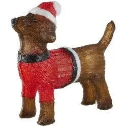 Höffner LED Figur Dackel   ¦ braun ¦ Maße (cm): B: 38 H: 35 T: 13.0