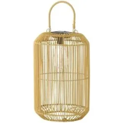 HOME STORY Solar Laterne   ¦ braun ¦ Kunststoff,Metall ¦ Maße (cm): H: 35  Ø: