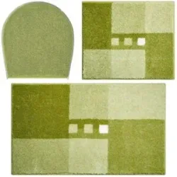 Grund Badematten-Set   ¦ grün ¦ Synthetik ¦ Maße (cm): B: 50 H: 1,8