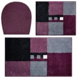 Grund Badematten-Set   ¦ lila/violett ¦ Synthetik ¦ Maße (cm): B: 50 H: 1,8