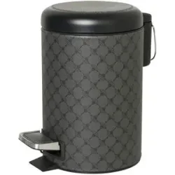 JOOP! Pedaleimer  J! Cornflower ¦ schwarz ¦ Kunststoff ¦ Maße (cm): B: 24 H: 26