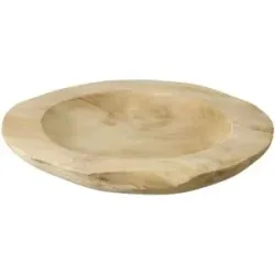 Höffner Holzschale   ¦ holzfarben ¦ Massivholz ¦ Maße (cm): H: 4  Ø: 28