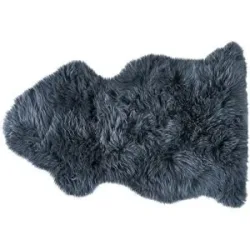 Höffner Australisches Lammfell   ¦ blau ¦ Lammfell ¦ Maße (cm): B: 68