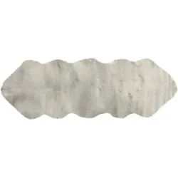 como Kunstfell  Long Shape ¦ silber ¦ Synthetische Fasern ¦ Maße (cm): B: 60