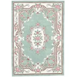 THEKO Vintageteppich  Ming ¦ grün ¦ Synthetische Fasern ¦ Maße (cm): B: 120 H: 1
