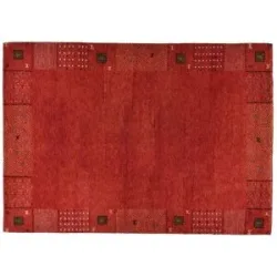 THEKO Wollteppich  Denver ¦ rot ¦ Wolle ¦ Maße (cm): B: 250 H: 2