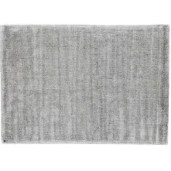 Tom Tailor Wollteppich  Groove ¦ silber ¦ Viskose ¦ Maße (cm): B: 190 H: 2