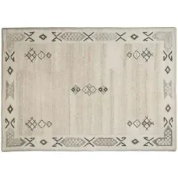 THEKO Wollteppich  Royal Berber ¦ beige ¦ Wolle ¦ Maße (cm): B: 70 H: 2