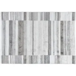 THEKO Teppich  Montana Luxury ¦ grau ¦ Viskose ¦ Maße (cm): B: 170 H: 1