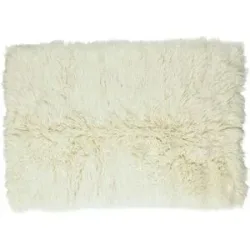 THEKO Flokati Wollteppich  Flokos ¦ beige ¦ Wolle ¦ Maße (cm): B: 60 H: 10